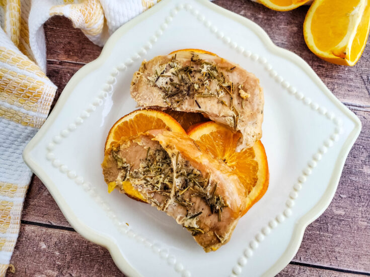 Orange Rosemary Slow Cooker Pork Chops
