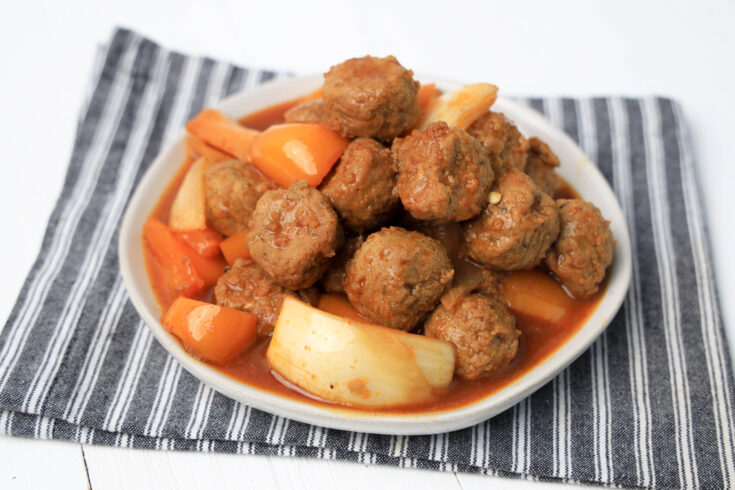 Instant Pot Mongolian Garlic Meatballs