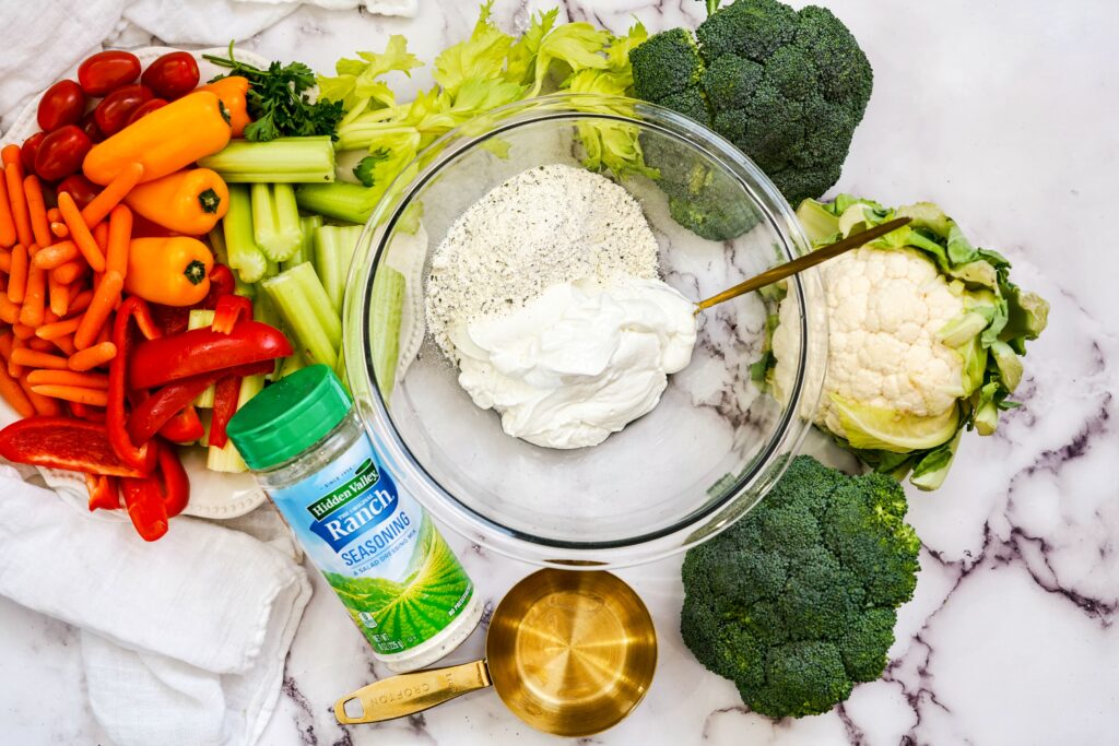 Weight Watchers Dip being prepared
