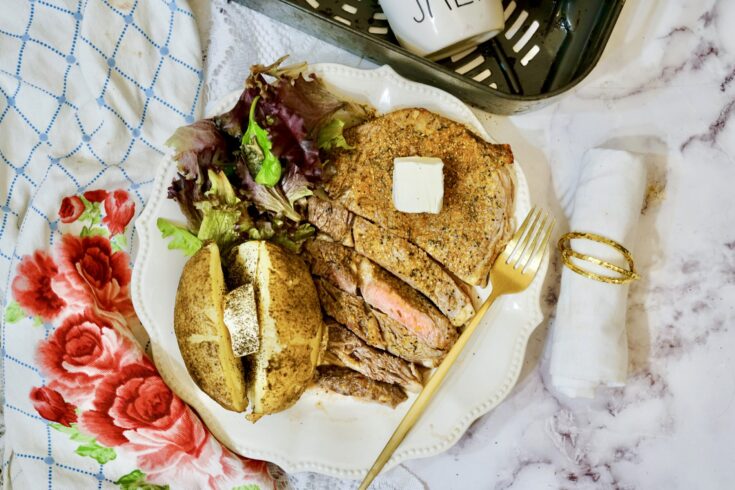 Air Fryer Delmonico Steak