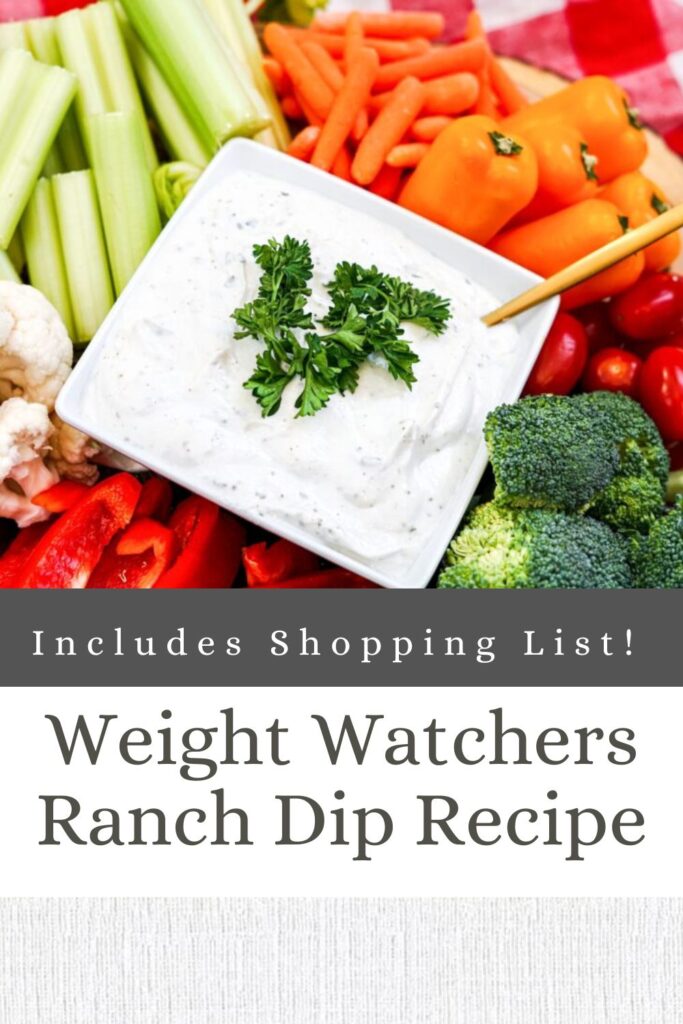Weight Watchers Ranch Dip