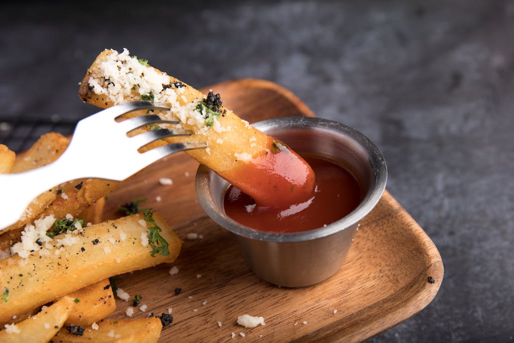 Fried Food With Sauce
