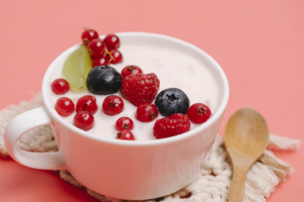 Flavored Yogurt in bowl